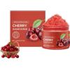 TUOSHITONG Cherry Body Scrub, Scrub delicato idratante ed esfoliante, pulizia profonda e idratante, idratante e nutriente, migliora la consistenza e il tono della pelle, esfoliante delicato per corpo, viso, mani