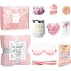 Generic Confezione regalo per la cura dei cestini - Get Well Soon for Women | Cesta per per la mamma | -Pacchetto di cura per le donne | - Cestino per compleanno | Set relax di lusso con coperta di