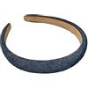 Wambere Cerchietto per capelli in tessuto jeans, accessorio per capelli, accessorio per capelli, per donne, fascia intrecciata, accessorio vintage, fascia antiscivolo, blu scuro