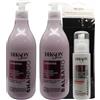 FEI FAN SET: Shampoo CHERATINA Rigenerante, Con Tappo Dosatore 500ml + Balsamo CHERATINA Rigenerante, Con Tappo Dosatore 500ml + Maschera Spray REPAIR PLEX 3 150ml+ Fascia Per Capelli (Colori Assortiti)