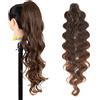Ser Mulher Coda Di Cavallo Extension con Pinza ROSE Capelli Ondulati 70 cm Natural Look (T2-30 Brown Degradee)