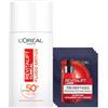 L'Oreal Paris L'Oréal Paris Revitalift Clinical Fluido Viso Anti-UV SPF 50+ Quotidiano Anti-Età Protezione Molto Alta 50ml + Revitalift Laser Siero Tri-Peptidi Anti-Età Bundle Routine - Set da 5