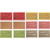 Natura Collection Set 12 Saponetta di Marsiglia 125g (1.5 kg Totale) - Profumazioni: Uva Rossa, Pompelmo, Verbena, Sandalo, Naturale, Rosmarino - Naturali e Delicate