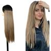 Ser Mulher Brianna Extension con Filo Invisibile - capelli Lisci, lunghi- 1 Tessitura con 4 Clip e filo invisibile da 45cm e 60cm (Toffee, 60cm)