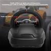 Elprico Volante da Corsa per Giochi, Volante di Guida Simulata a 270° con Pedali Lineari Hall e Cambio Manuale, 3 Livelli di sensibilità Regolabili, per Console PC
