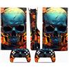 ASBVRJF Pelle Della Console Per PS5 Slim Skin Disc Edition Console E Controller Vinyl Cover Skins Wraps Resistente Ai Graffi Compatibile No Shrinkage Forte Adesione 11167 Pelli Avvolge Regalo