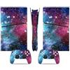 LNMLRBXEXZ Compatibile Con Adesivi Skin Per PS5 Slim Skin Disc Edition & Per Digital Console Controller Vinyl Cover Skins Wraps Scratch Resistant Compatible 34730 Avvolgimento(Disc Version)
