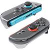 FANPL Custodia per controller Joycon per Nintendo Switch 2, custodia protettiva per Joycons 2, guscio rigido, design ergonomico e installazione comoda e facile - trasparente