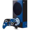Head Case Designs Licenza Ufficiale Inter Milan Bandiera Distintivo Pacchetto Console Da Gioco Wrap E Pelle Per Controller Compatibile con Xbox Series S Console & Controller Bundle