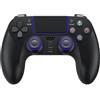 Baigeda Controller di gioco wireless per PlayStation 4 Bluetooth Gamepad di ricambio per PS4 Slim/Pro e Windows PC ricaricabile portatile a doppia vibrazione Joystick da gioco Joypad remoto con funzione turbo