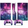 YLMKMVLCZC Pelle Decalcomania Per PS5 Slim Skin Disc Edition Console E Controller Vinyl Cover Skins Wraps Resistente Ai Graffi Compatibile No Shrinkage Forte Adesione 42434 Avvolgimento Della Pelle