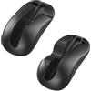 Generico 2PC Mouse controller di gioco, mini portatile ergonomico mouse sinistra + destra controller staffa maniglia titolare per Switch 2 per J-Con (Nero)
