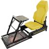 DRIVERKUBE DK3 Postazione di guida gaming TRASPORTABILE, RICHIUDIBILE e SALVASPAZIO - La play seat solida, compatibile con tutte le console - DRIVERKUBE V1_2019_Y GIALLO