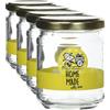 Excelsa Peanuts Vaso con Capsula, Giallo, 200 ml (Confezione da 4)