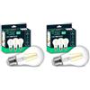 V-TAC 3x Lampadine LED a Filamento E27 12W (Equivalenti a 100W) A60-1521 Lumen - Lampadina Massima Efficienza e Risparmio Energetico - Stile Vintage Retrò - 3000K Luce Bianca Calda (Confezione da 2)