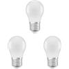 OSRAM STAR CLASSIC P Lampadina LED, Attacco: E14, Bianca Calda, 2700 K, 5.50 W, Equivalenti a 40 W, LED STAR CLASSIC P, Opaco, Taglia Unica (Confezione da 3)