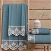 PETTI Artigiani Italiani - Asciugamani Bagno in 100% Spugna di Cotone, Set Asciugamani 1+1, 2 Pezzi 1 Asciugamano Viso e 1 Asciugamano Mani, Avion