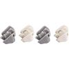 Rayher Set Lame, Grigio, Bianco, unica (Confezione da 2)