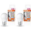 OSRAM Lampada LED Classic P40 Star Classic P40 per la presa E27, forma a goccia, look Matt, 470 lumen, bianco freddo, 4000k, sostituzione per lampadine da 40w convenzionali, non dimmerabile, 1 pacco
