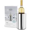 alfi VINO, stainl. steel pol., raffredda bottiglie in acciaio da 0,70 a 1l, vino, spumante, tiene freddo senza condensa e cubetti di ghiaccio, bevande fredde fino all'ultima goccia, per lavastoviglie