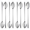 Master Class MasterClass Cucchiai da latte per latti, gelati, frullati, in acciaio inox, 12 cm, set di 8, argento