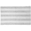 KASANOVA TAPPETO BAGNO CM50X80 CHENILLA A STRISCE BIANCO/GRIGIO