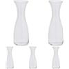 Bormioli Rocco 184159MU4321990, Caraffa in Vetro, 0,25 L (Confezione da 5)