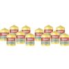 Bolsius - Essentials - candela a pilastro - giallo - 8cm - 6 pezzi - candela decorativa - contiene cera vegetale naturale - senza olio di palma (Confezione da 2)