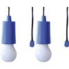 Velamp Retrò - Lampadina LED portatile a batteria - Con cordoncino - Luminosa e di grande autonomia - Facile da usare, sicura e resistente - Ideale per interni ed esterni - Colore blu