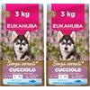 EUKANUBA Cibo secco per Cuccioli senza cereali con pesce per razze di taglia grande - Alimento secco premium privo di cereali per Cani giovani, 3 kg (Confezione da 2)