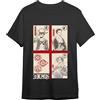 Comic Studio One Piece Camiseta | Monkey D. Luffy, Zoro, Sanji| | XXL T-Shirt, Nero, Unisex-Adulto