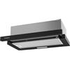Corbero Corberó - Cappa aspirante telescopica 60 cm | VINSON636B | 387,6 m3/h | 58 dB | 36,5 W | Illuminazione a LED | Filtri in alluminio e carbone | Nero