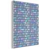 MuchoWow© Pannelli Fonoassorbenti Parete Acustici 60x80 cm Insonorizzanti Pannello Fonoassorbente Design Isolante Acustico Fonoisolanti Insonorizzazione Stanza Iridescente - Colori