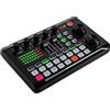 Babeenoo F998 - Mixer audio professionale Bluetooth, interfaccia audio, scheda audio, mixer DJ con diversi effetti sonori e luce LED, scheda per effetti sonori per live streaming, PC, gaming 19 * 11,8 cm