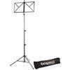bespeco BP1EXN - Leggio pieghevole in acciaio con custodia - Nero