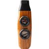 JYNVO Kazoo in Metallo, Strumento Musicale con 3 Diaframmi per Flauto Kazoo e Scatola, Per Accompagnare Ukulele, Chitarra e Altri Strumenti Musicali, Design Venatura del Legno, Multicolore