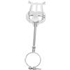 Yardwe Leggio Musicale Supporto Compatto e Portatile Pieghevole in Ferro Argento Leggero e Resistente per Clarinetto per Spartiti Durante le Esibizioni