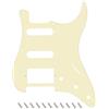 Banworks 1-Ply HSS Pickguard per Chitarra Elettrica 11-Hole American ST | Square Corner 2-Screw Humbucker Cutout per USA/Messicano Fender Modern Style Standard Stratocaster Strat ST JT/HB-02 Crema