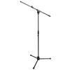 Proel RSM200BK - Asta microfonica Professionale a giraffa, con base tripoide, Nero Opaco