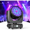 Osusuent 19 X 15W Wash Zoom Teste Mobili, RGBW 4 in 1 LED Fuoco Fascio Luce 4 Modalità di Controllo Professionale Palcoscenico Moving Head per Partito KTV Concerto Bar Festival Matrimonio Discoteca