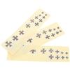 Garneck Set da 3 Adesivi Quadrati Impermeabili per Chitarra Elettrica in PVC, Leggeri e Facili da Usare, Decorazione Creativa come Regalo per Musicisti