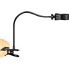 GKYQVE Supporto per microfono a collo di cigno con morsetto Braccio da scrivania regolabile flessibile con clip per microfono per apparecchiature musicali Supporto regolabile