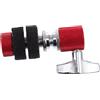 FUNOMOCYA Frizione Hi-hat per Batteria Jazz in Metallo e Feltro, Design Professionale Rosso Montaggio Rapido e Smontaggio Automatico, Accessorio per Strumento a Percussione
