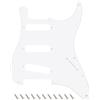 Banworks 1-Ply Electric Guitar Pickguard 11-Hole American ST SSS Pickguard | Placca di protezione per chitarra per Fender Stratocaster Standard Moderno USA/Messico Strat ST JT/HB-01 Bianca