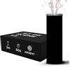 SPARKLERS CLUB Jet di Scena Altezza 3 Metri Durata 60 Secondi - Jet di scena Effetto Pirotecnico per Interni a Scintille Fredde per Matrimonio - Design FULL BLACK senza scritta - Categoria F1