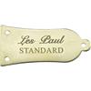 KAISH 3 fori metallo oro chitarra Truss Rod copertura con lettere bianche STANDARD ferro Truss Rod copertura per Epiphone les Paul LP/SG/ES