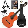 Eko, ffalstaff Eko CS 10 Pack Chitarra Classica 4/4 con Borsa ffalstaff ®, Poggiapiede, Supporto, Libro e 5 Plettri in Omaggio