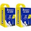 MICHELIN D3, Camera d'Aria Unisex-Adult, Nero, 28/37-540/541 (Confezione da 2)