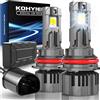 KOHYIER Lampadina LED HB5, 40000LM 180W 800% Ultra Luminosa, 6500K Bianco 12V 24V Plug & Play Lampadine 9007 Hi/Lo LED, Confezione da 2