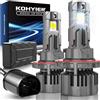 KOHYIER Lampadina LED H13, 40000LM 180W 800% Ultra Luminosa, 6500K Bianco 12V 24V Plug & Play Lampadine 9008 Hi/Lo LED, Confezione da 2